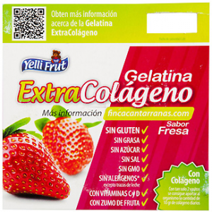 Gelatina extracolágeno sabor fresa sin azúcar