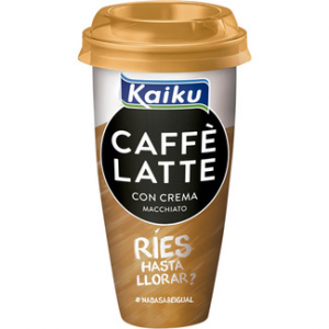 Caffe Latte con crema macchiato - arábica espresso con leche Kaiku