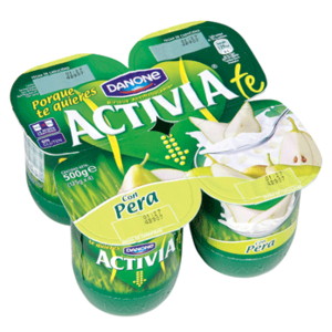Yogur Activia con pera Danone