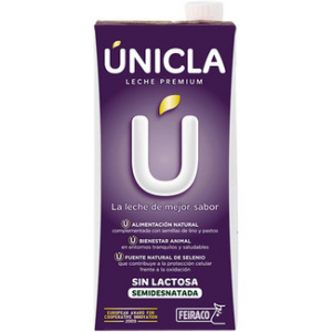 Leche Sin Lactosa semidesnatada Unicla