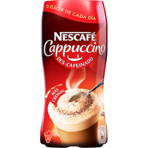 Cappuccino café soluble descafeinado más cremoso Nescafé
