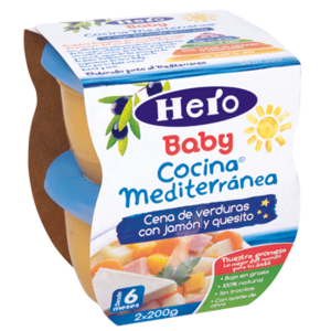 Verduritas jamon y queso cocina mediterranea Hero Baby