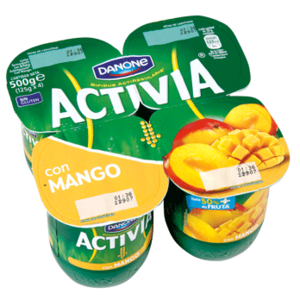 Yogur Activia con mango Danone
