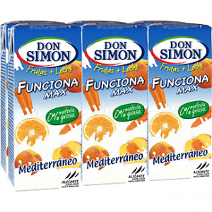 Funciona MAX Mediterráneo fruta + leche Don Simón