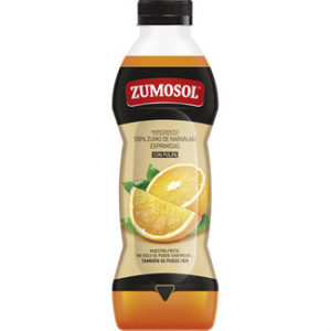 Zumo 100% naranjas exprimidas con pulpa Zumosol