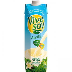 Bebida de soja sabor vainilla 100% vegetal VIVESOY Pascual