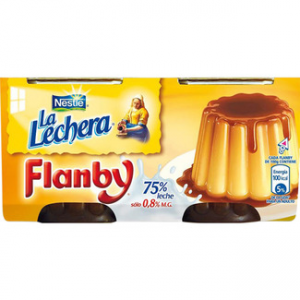 Flanby flan de vainilla con caramelo La Lechera
