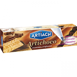 Artichoco galletas de barquillo rellenas de crema de chocolate de Artiach