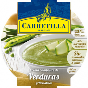 Crema campestre de verduras y hortalizas Carretilla