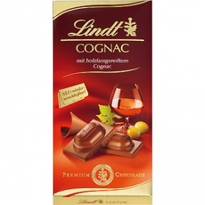 Chocolate relleno de coñac Lindt