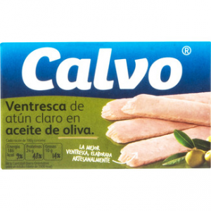Ventresca de atún claro en aceite de oliva Calvo