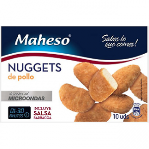 Nuggets de pollo para microondas Maheso