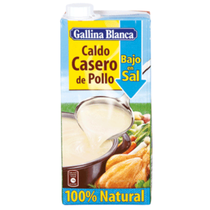 Caldo de pollo bajo en sal 100% natural Gallina Blanca