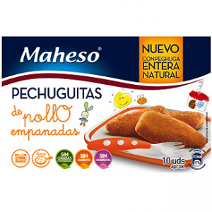 Pechuguitas de pollo empanadas Maheso