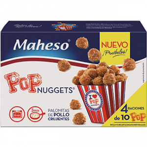 Pop nuggets palomitas de pollo Maheso