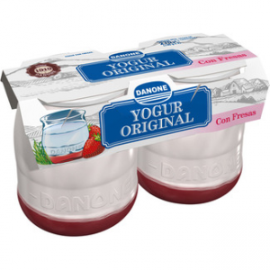 Yogur enriquecido con fresa Danone Original