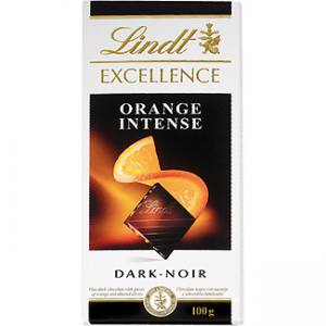 Chocolate negro con naranja y almendras laminadas Excellence Lindt