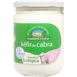 Kéfir desnatado ecológico de leche de cabra 0% M.G El Cantero de Letur