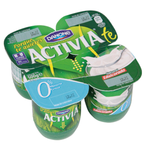 Yogur Activia natural edulcorado 0% Danone