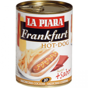 Salchichas cocidas Frankfurt hot dog La Piara