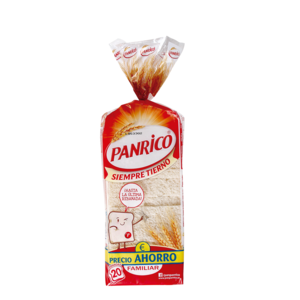 Pan de molde blanco sin corteza Panrico