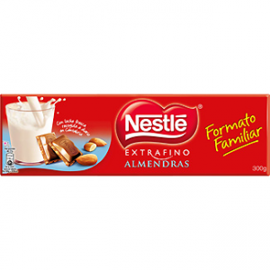 Chocolate con leche y almendras Extrafino Nestlé