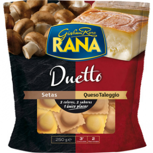 Pasta fresca rellena de setas y queso Taleggio Giovanni Rana