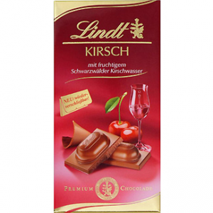 Chocolate con leche relleno de licor Kirsch Lindt