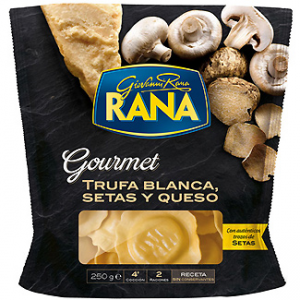 Pasta fresca rellena de trufa blanca con setas y queso GOURMET Giovanni Rana