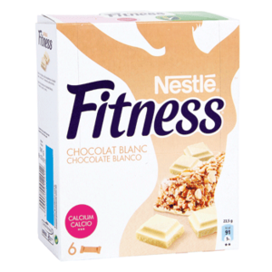 Barritas de cereales chocolate blanco Fitness Nestlé