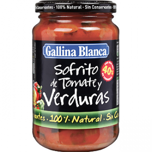 Sofrito de tomate y verduras 100% natural Gallina Blanca