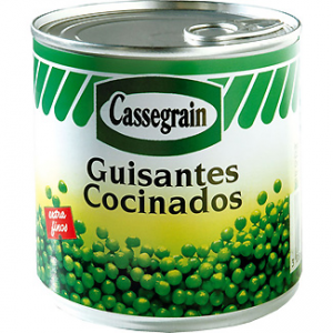 Guisantes extrafinos cocinados Cassegrain