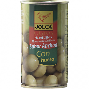 Aceitunas manzanilla sabor anchoa Jolca