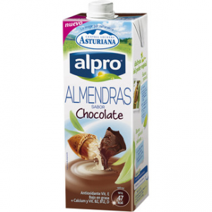 Bebida de almendra sabor chocolate Asturiana Alpro