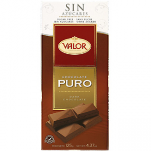 Chocolate puro sin azúcar Valor