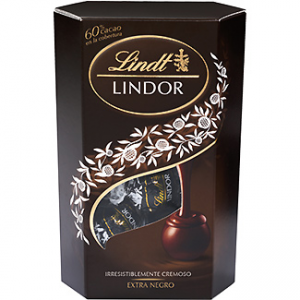 Bombones de chocolate negro con relleno cremoso Lindor Lindt