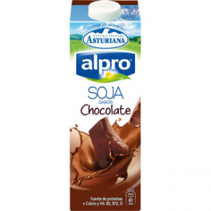 Batido de soja sabor chocolate Asturiana Alpro