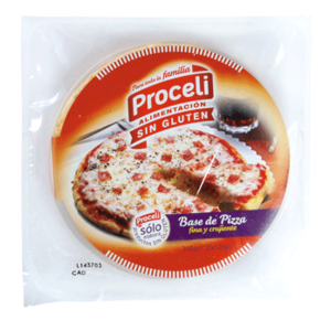 Base pizza - Sin Gluten - Proceli
