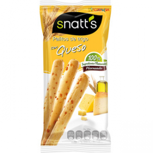 Palitos de trigo con queso Snatt's Grefusa