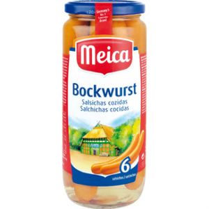 Salchichas Bockwurst Meica
