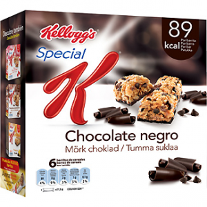 Barritas SPECIAL K de cereales con chocolate negro Kellogg's