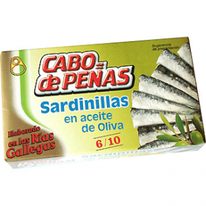 Sardinillas en aceite de oliva Cabo de Peñas