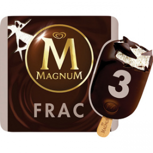 Helado de nata con chocolate negro Magnum Frac Frigo