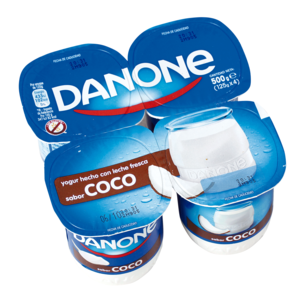 Yogur sabor coco Danone