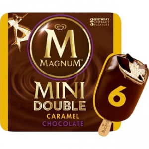Helado doble caramelo y chocolate Magnum Mini Frigo