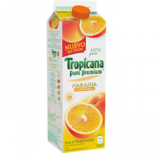 Zumo de naranja sin pulpa Pure Premium Tropicana