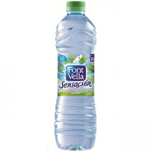 Agua mineral sabor a manzana Sensación Font Vella