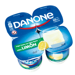 Yogur sabor limón Danone