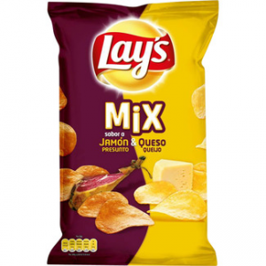 Patatas fritas sabor jamón y queso MIX Lay's