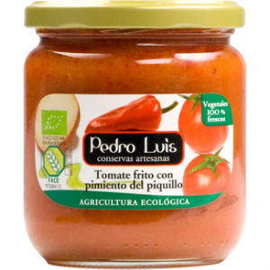 Tomate frito con pimiento del piquillo de agricultura ecológica Pedro Luis